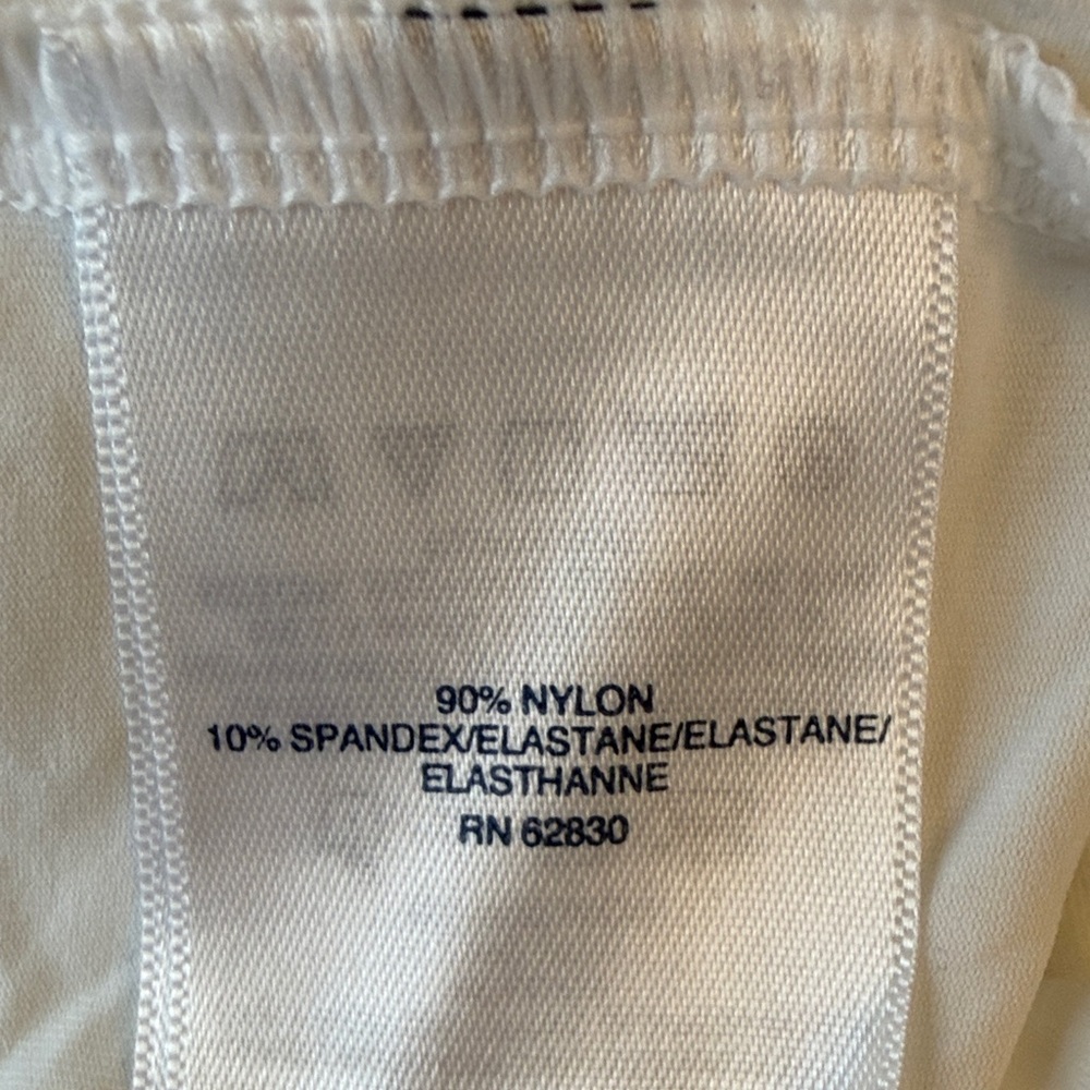 Lands' End Women's White Hooded Swim Cover-Up Swim Shirt Size 2X Full Zip - Picture 8 of 11